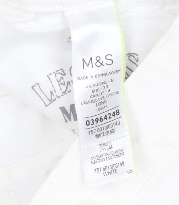 Marks and Spencer Women's White Skinny Jeans Size 8