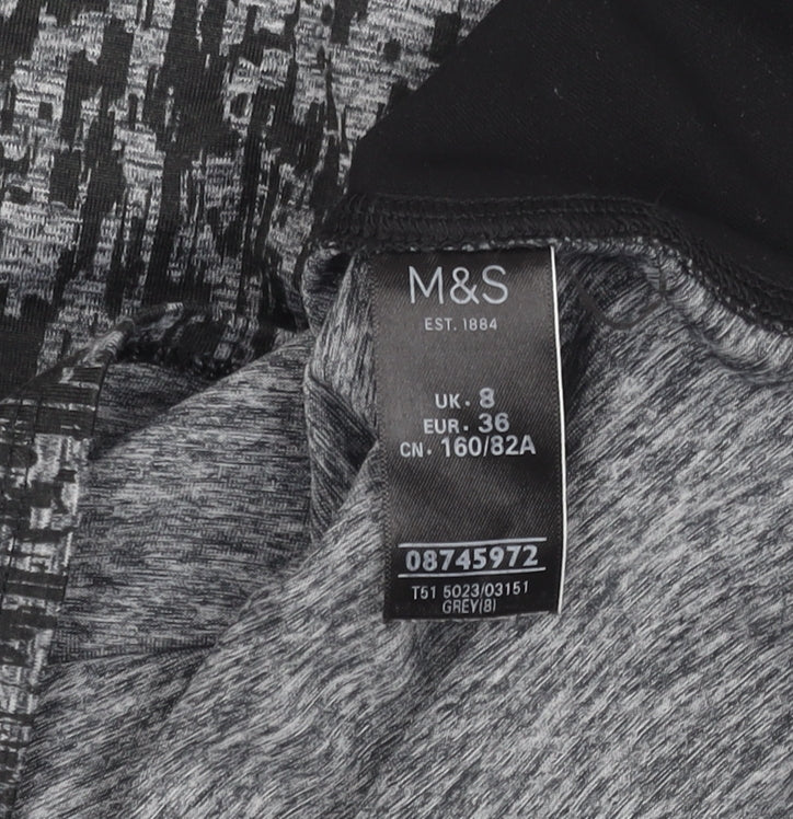 Marks and Spencer Women's Multicoloured T-Shirt Size 8