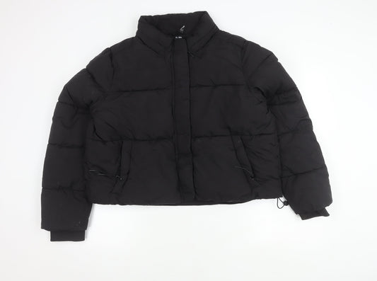 Womens UK Size XL Cotton On Black Puffer Jacket