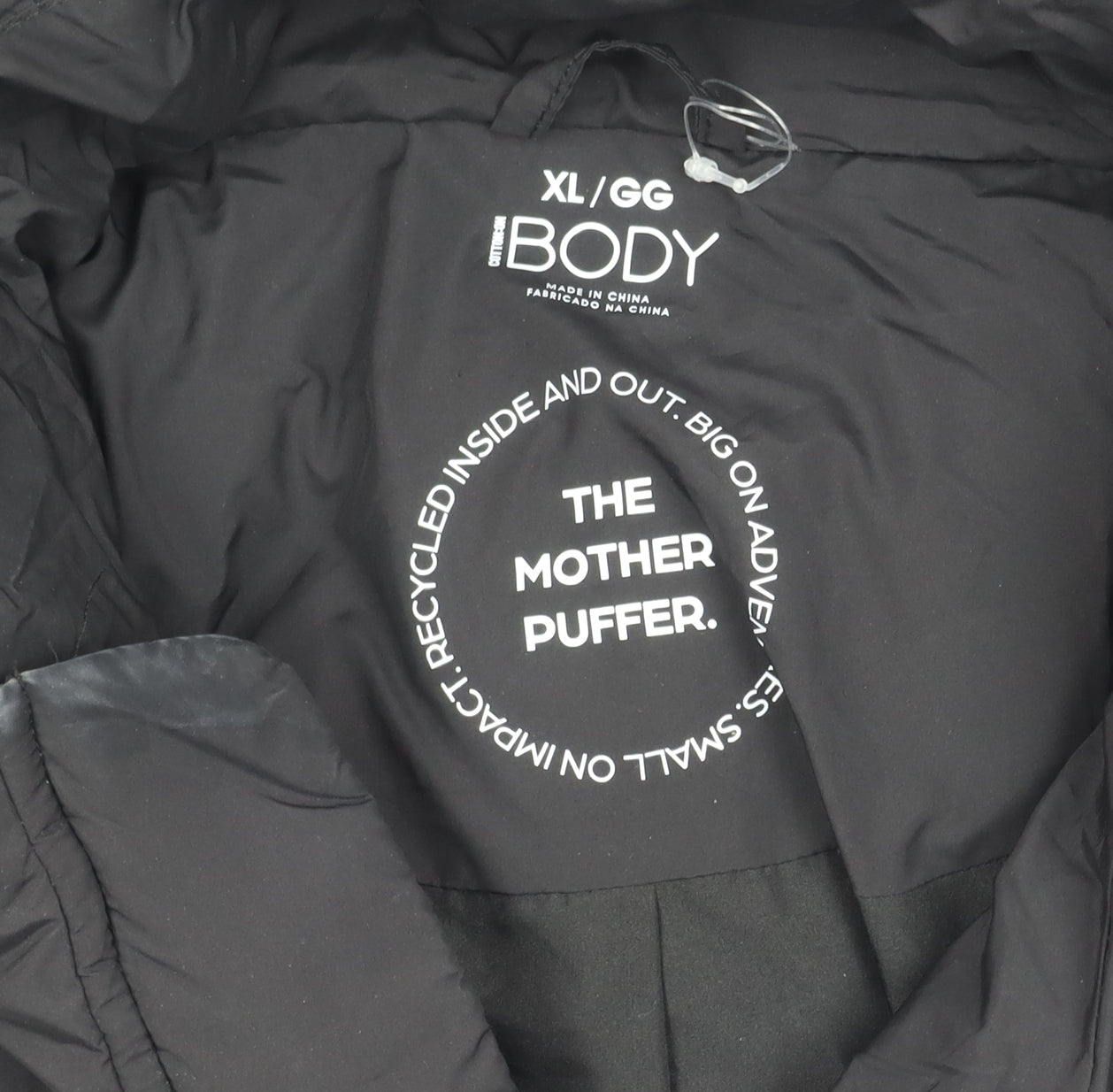 Womens UK Size XL Cotton On Black Puffer Jacket