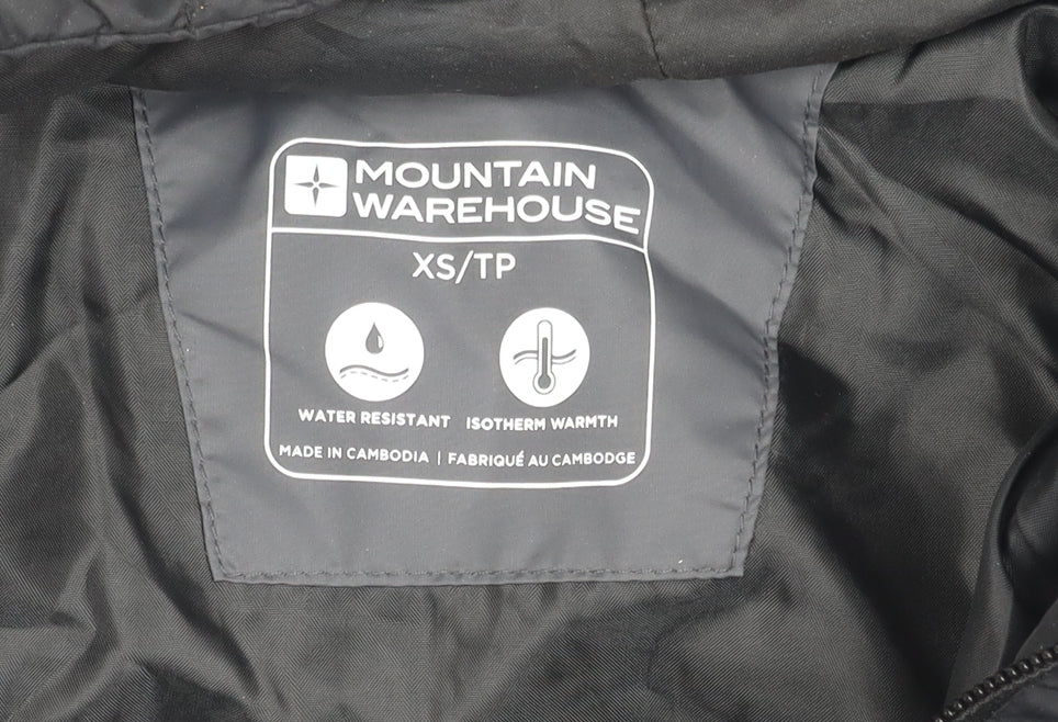Mens UK Size XS Mountain Warehouse Black Puffer Jacket
