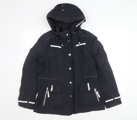 Womens UK Size 10 Gerry Weber Black Parka Coat