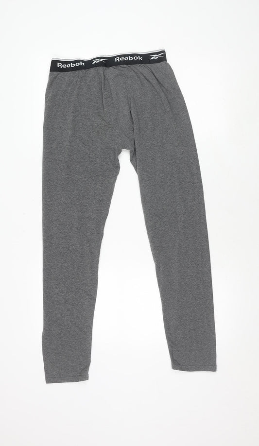 Reebok Men's Grey Jogger Trousers L Gym & Training