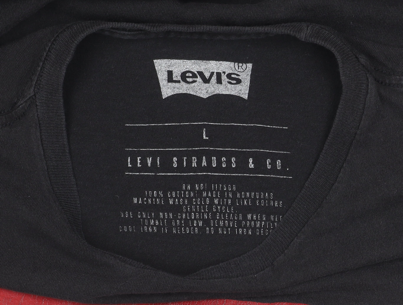 Levi's Men's Black Logo T-Shirt L