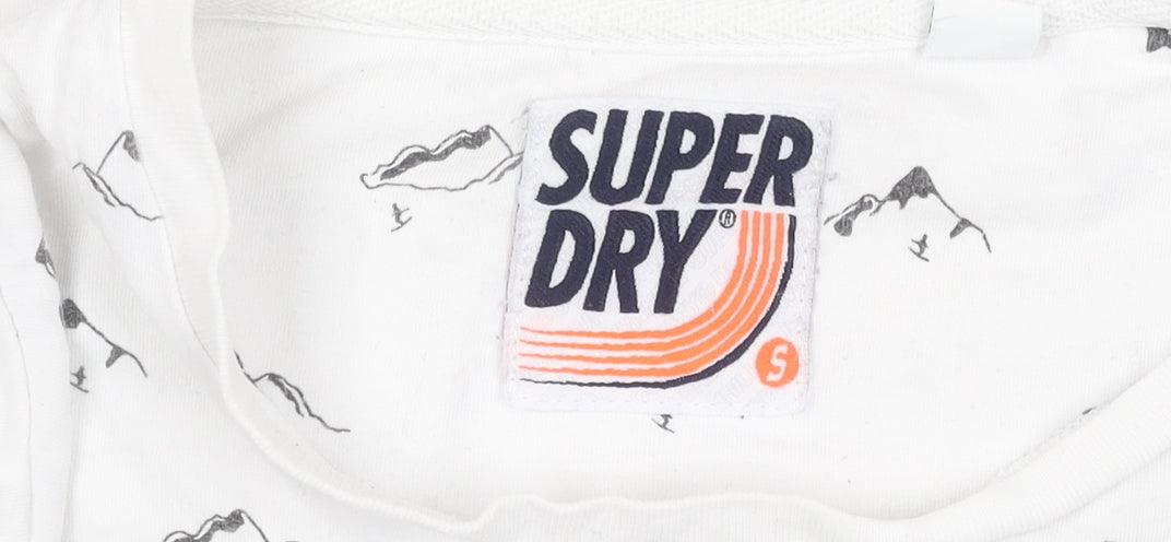 Superdry Men's White Graphic Print T-Shirt, Size S