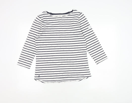 Womens UK Size 12 Joules White Basic T-Shirt