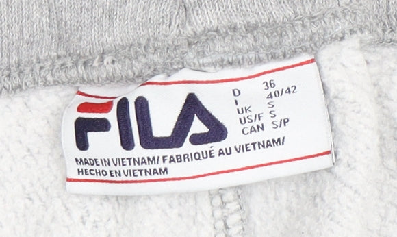 Fila Women's Grey Jogger Trousers, Size S, Elastic Waist