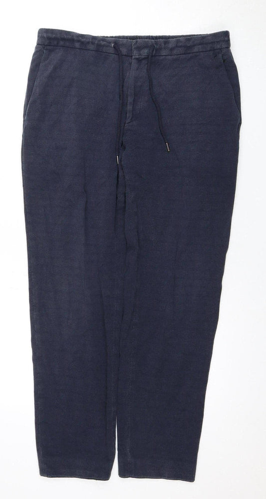 Hugo Boss Men's Blue Jogger Trousers, M, Elastic Waist