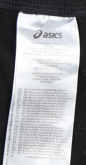 Asics Unisex Black XL Jogger Trousers for Gym