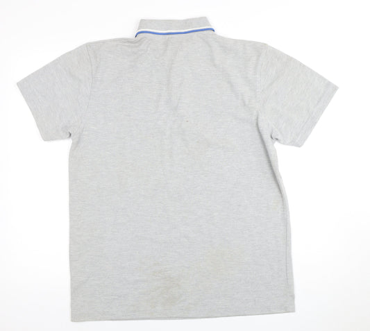 Le Coq Sportif Men's Grey M Polo Shirt with Logo