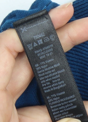 Womens UK Size M Monsoon Blue Basic Sweater