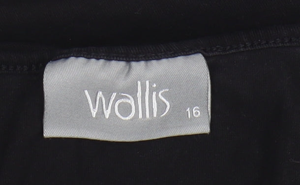 Womens UK Size 16 Wallis Black Camisole Tank
