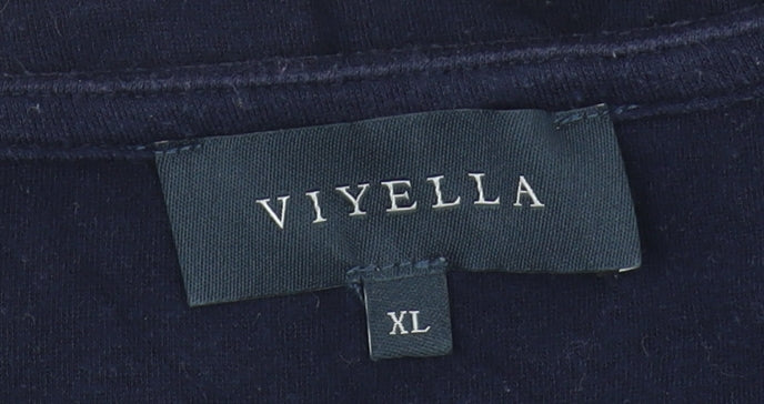 Womens UK Size XL Viyella Multicoloured Basic T-Shirt
