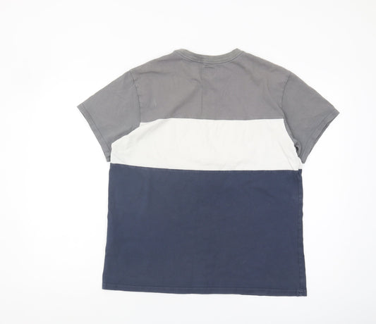 Levi's Men's Grey Colourblock Crew Neck T-Shirt M