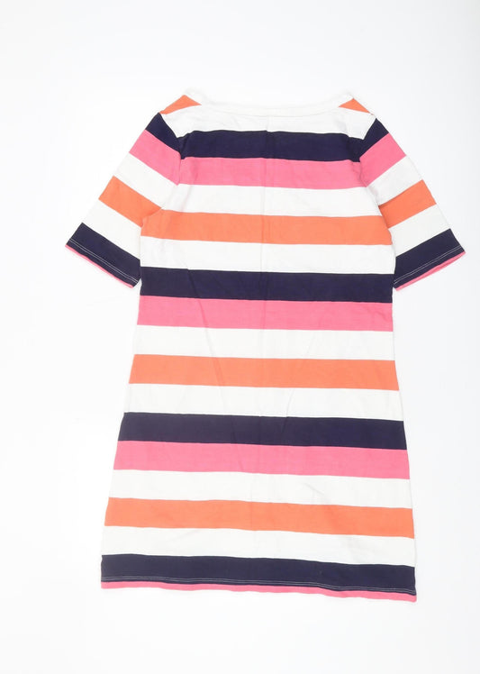 Gap Women's Multicoloured Striped T-Shirt Dress M