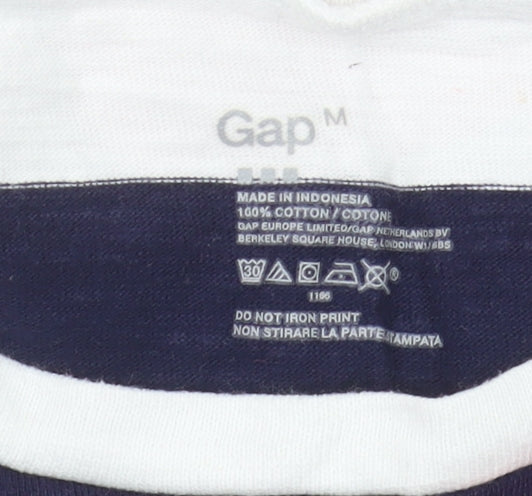 Gap Women's Multicoloured Striped T-Shirt Dress M