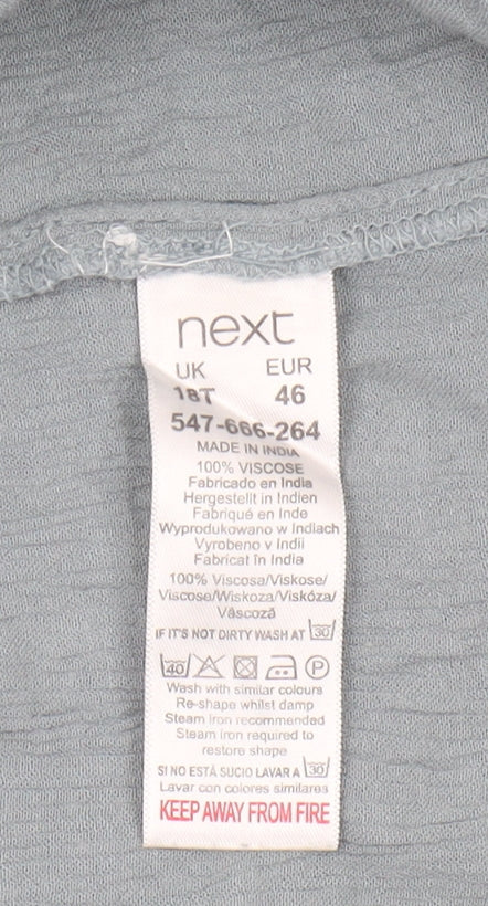 Next Grey Long A-Line Skirt, Size 18 Tall, Women