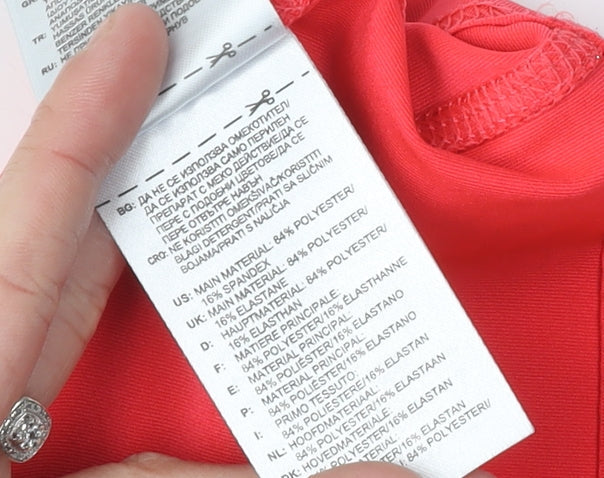 Adidas Women's Red Short Sleeve T-Shirt L