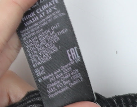 Womens UK Size 12 Marks and Spencer Grey Basic T-Shirt