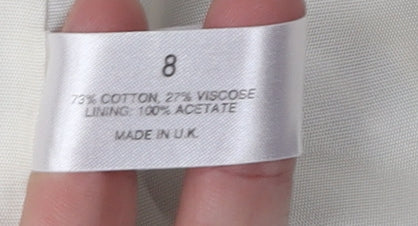 Linea Women's Multicoloured Geometric Coat Size 8