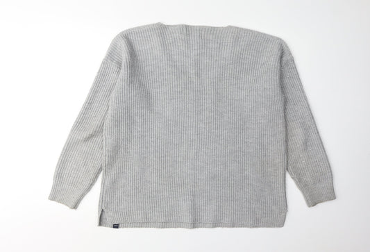 Womens UK Size 10 Superdry Grey Pullover Jumper