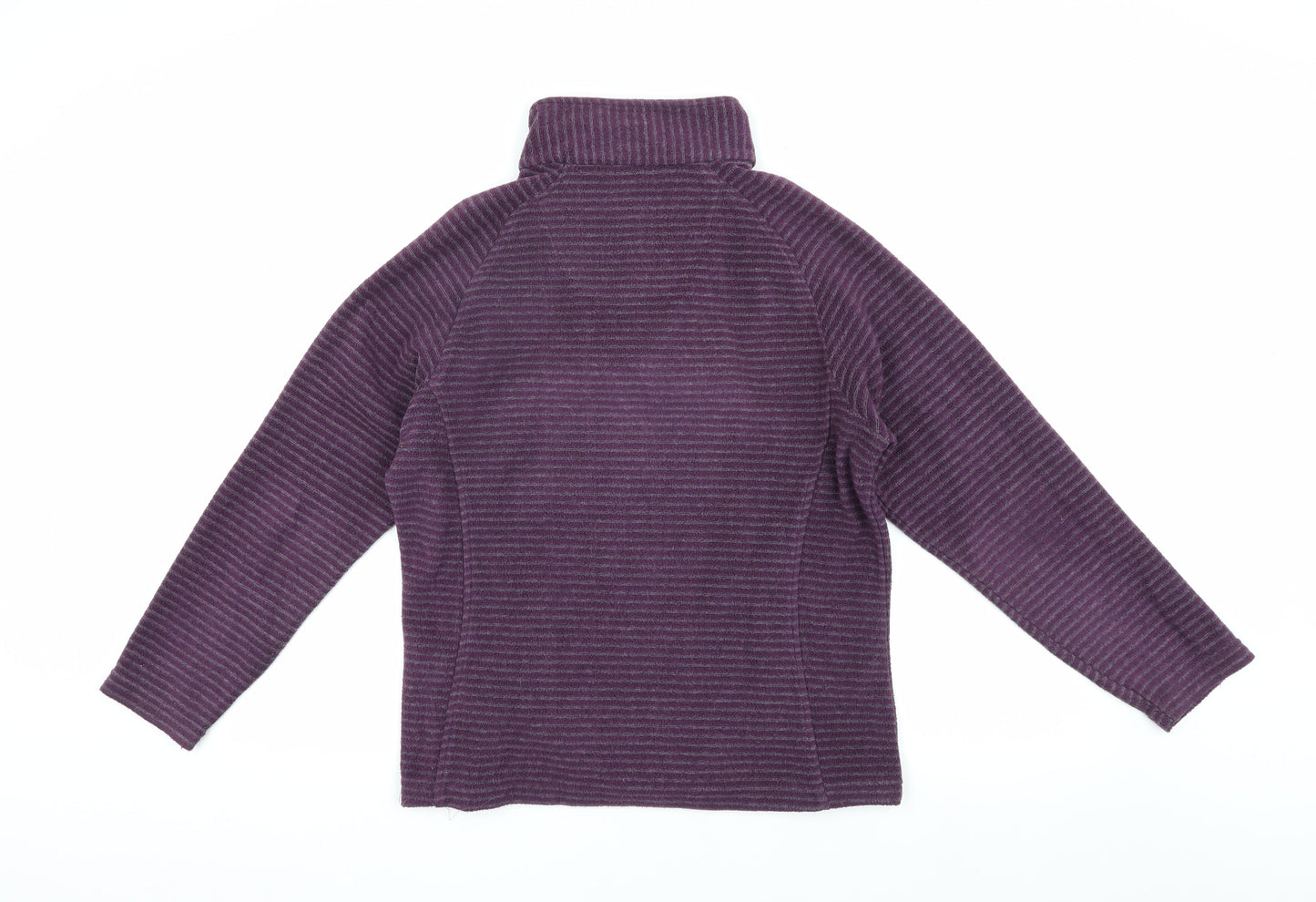 Regatta Women's Purple Striped Pullover Sweatshirt Size 10