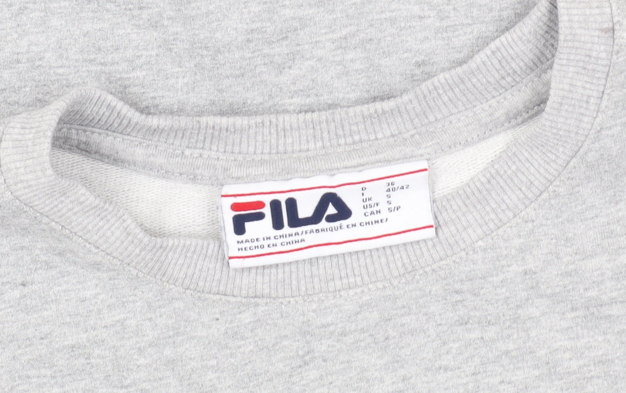 Fila Women's Grey Sweatshirt, Size S, Casual Pullover