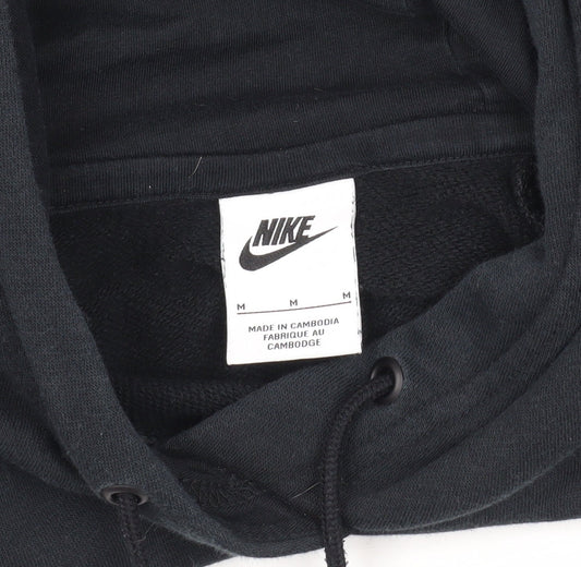 Mens UK Size M Nike Black Pullover Hoodie