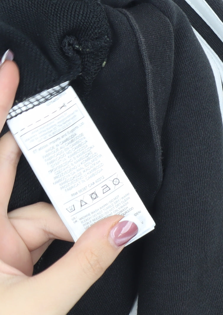 Adidas Men's Black Hooded Jacket, Size S, Casual Style