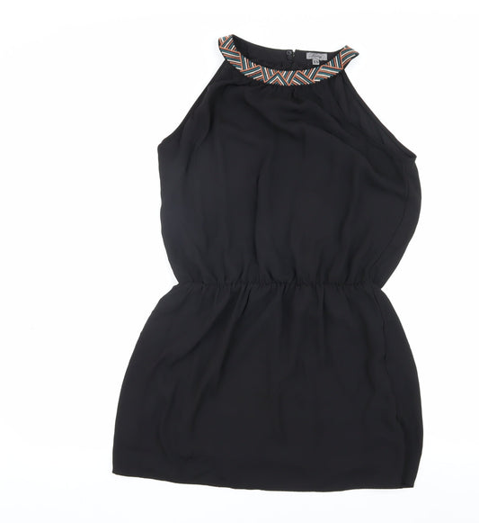 Womens UK Size XS Firetrap Black Basic Blouse
