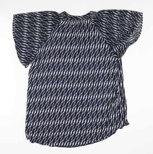 Womens UK Size 16 NEXT Blue Basic Blouse