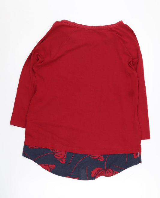 Womens UK Size 14 Marks and Spencer Red Pullover Jumper