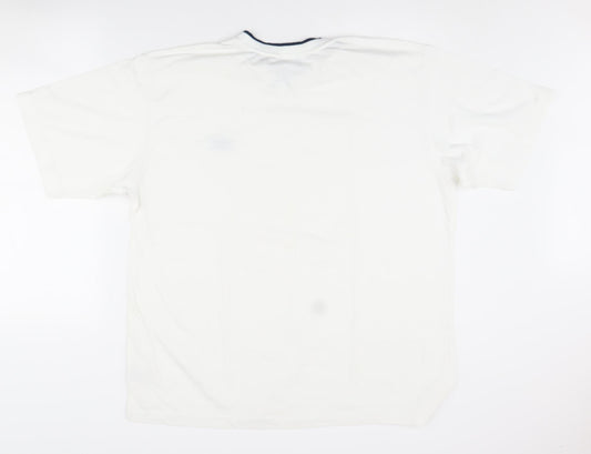 Umbro Men's XL White V-Neck T-Shirt