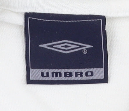 Umbro Men's XL White V-Neck T-Shirt