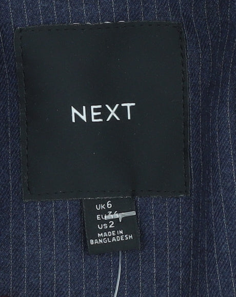 Next Women's Navy Blazer UK 6 Pinstripe Classic