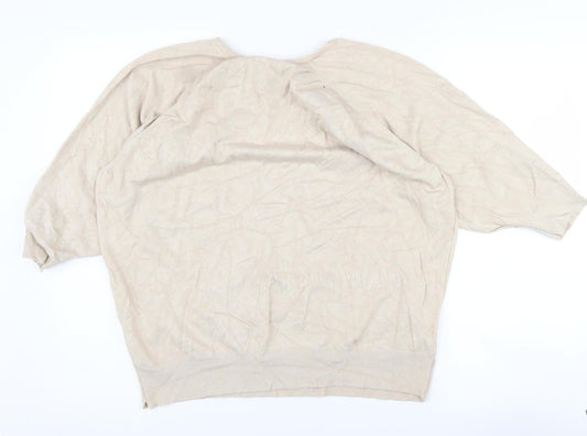 Womens UK Size XL Phase Eight Beige Pullover Jumper