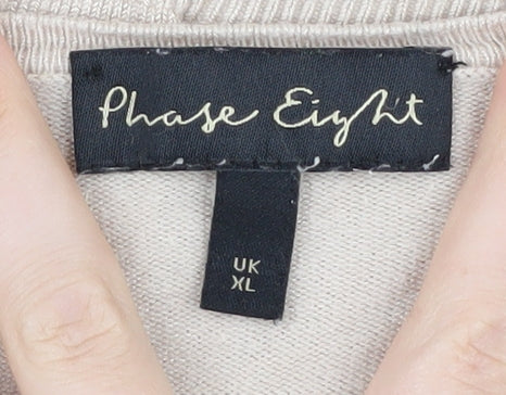 Womens UK Size XL Phase Eight Beige Pullover Jumper
