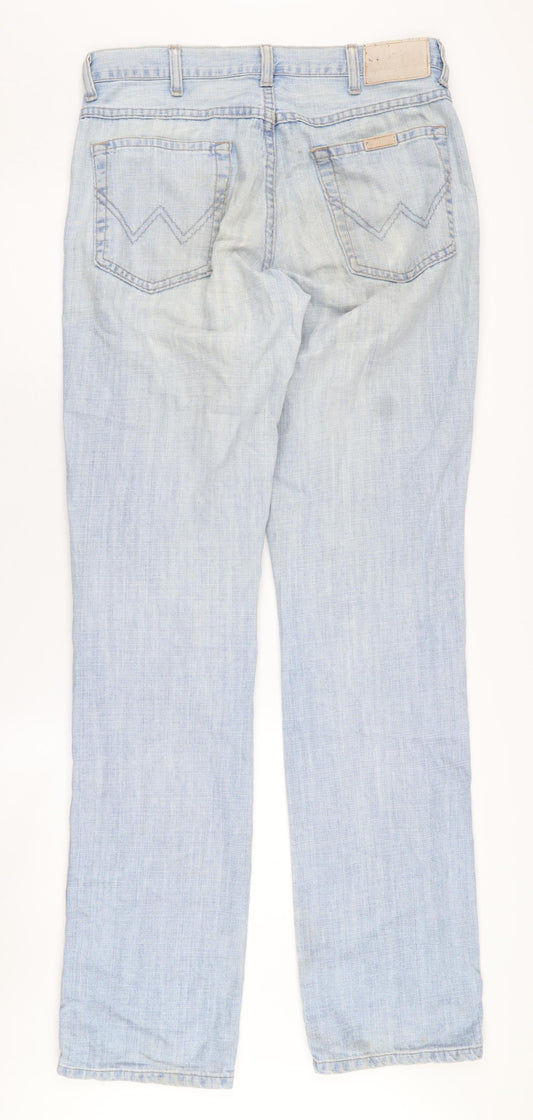 Wrangler Men's Blue Straight Jeans Size 32