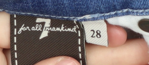 7 for all mankind Women's Blue Boyfriend Jeans Size 12