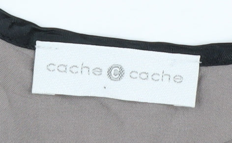 Womens UK Size 1 Cache Cache Grey Tunic Blouse