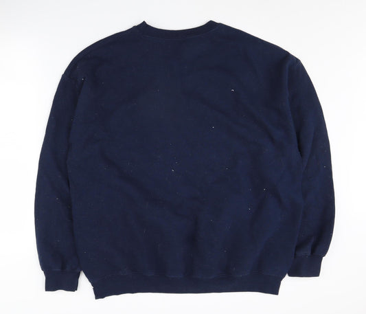 Urban Outfitters Men's Blue Logo Sweatshirt M