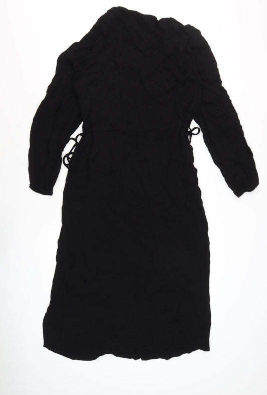 Warehouse Women's Black Long Sleeve Dress Size 14