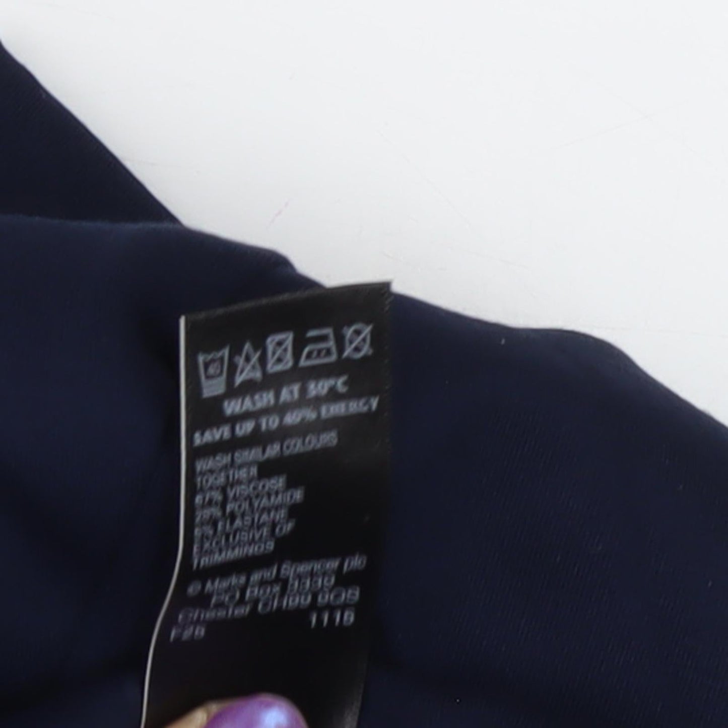 Marks and Spencer Women's Blue Midi Pencil Skirt Size 12