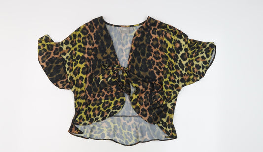 Womens UK Size S ASOS Multicoloured Kimono Blouse