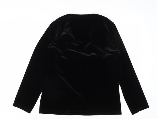 Womens UK Size 10 Paul Separates Black Basic Blouse