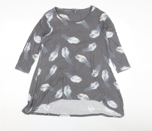 Laura Ashley Women's Grey Feather Tunic, Size 12