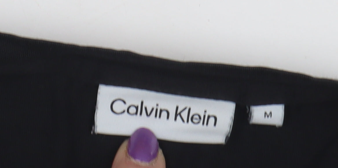Calvin Klein Women's Black Medium Basic T-Shirt