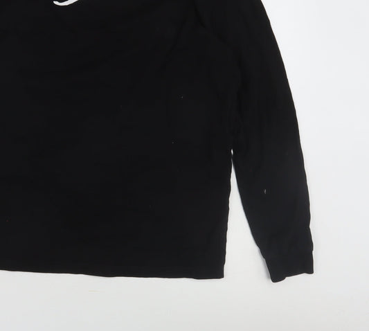 Unisex Adults UK Size M ASOS DESIGN Black Basic T-Shirt