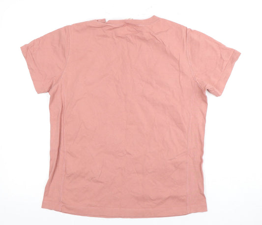 Champion Women's Pink T-Shirt M Cotton Casual