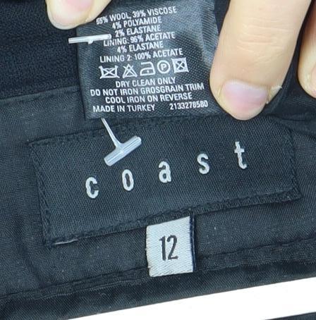 Coast Women's Black Pencil Midi Skirt - Size 12